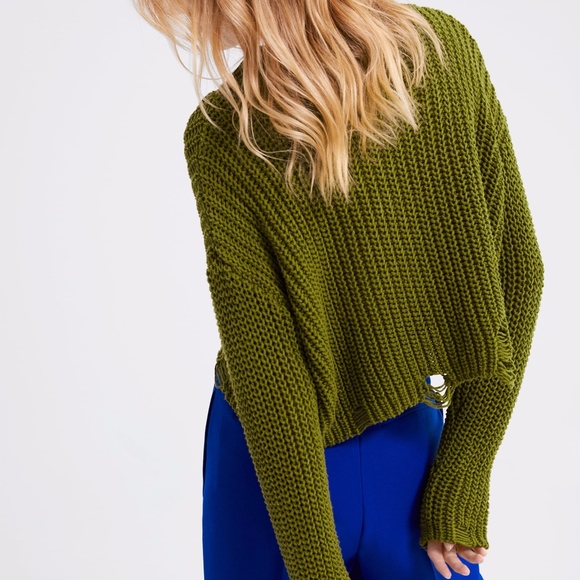 Zara Sweaters Zara Cable Knit Sweater With Rips Boho Chic Poshmark
